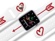 Mi-band.cz Cupid's Arrow strap for Apple watch Size: 42/44mm, strap colour: white - Watch Strap