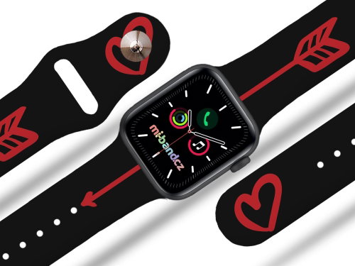 Mi-band.cz Cupid's Arrow strap for Apple watch Size: 38/40mm, strap colour: black - Watch Strap - Main image