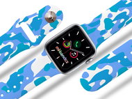 Mi-band.cz Mascot blue strap for Apple watch Color: White, Size: 42/44mm MIBANDCZX02881 - Watch Strap