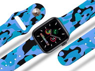 Mi-band.cz Mascot blue strap for Apple watch Size: 38/40mm, strap colour: black - Watch Strap