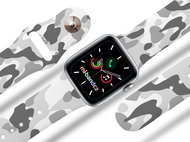 Mi-band.cz Camo grey strap for Apple watch Color: White, Size: 38/40mm MIBANDCZX02879 - Watch Strap