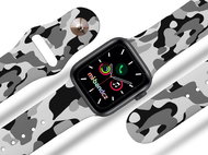 Mi-band.cz Camo grey strap for Apple watch Size: 42/44mm, strap colour: black - Watch Strap