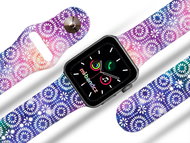 Mi-band.cz stripes in a circle strap for Apple Watch Size: L, Size: 42/44mm - Watch Strap