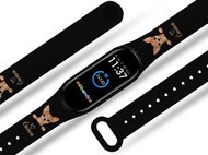 Mi-band.cz Chihuahua on black wristband for Mi band 3/4/5/6 Pro Device: Xiaomi Mi band 5 MIBANDCZX02 - Watch Strap