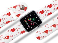 Mi-band.cz EKG puzzle strap for Apple watch Color: White, Size: 38/40mm MIBANDCZX02922 - Watch Strap