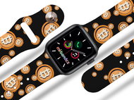 Mi-band.cz Bitcoin strap for Apple watch Color: Black, Size: 38/40mm MIBANDCZX02856 - Watch Strap