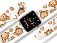 Mi-band.cz Bitcoin strap for Apple watch Color: White, Size: 42/44mm MIBANDCZX02861 - Watch Strap
