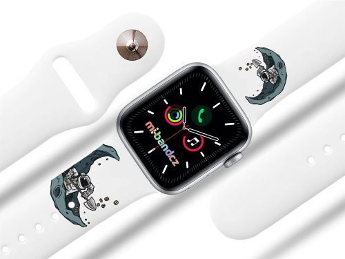 Mi-band.com Mining bitcoin strap for Apple watch Color: White, Size: 38/40mm MIBANDCZX02858 - Watch Strap - Main image