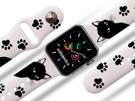 Mi-band.cz Cat strap for Apple watch Color: White, Size: 38/40mm MIBANDCZX02863 - Watch Strap