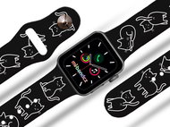 Mi-band.cz Cat Farm Strap for Apple watch Color: Black, Size: 42/44mm MIBANDCZX02864 - Watch Strap