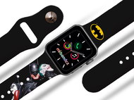 Batman 30 - Batman, Joker and Harley Quinn strap for Apple watch Size: 38/40mm - Watch Strap