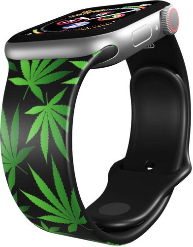 Mi-Band Marijuana for Apple Watch 42/44/45 mm - Watch Strap - Main image