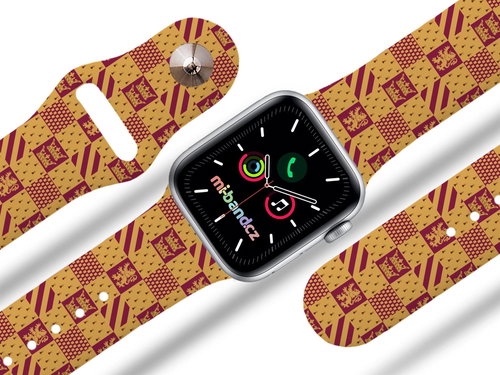 HP 6 - Gryffindor Quatrefoil Strap for Apple watch Size: 38/40mm - Watch Strap - Main image