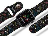 hp 13 - Harry Potter strap for Apple watch Size: 38/40mm, strap colour: black - Watch Strap