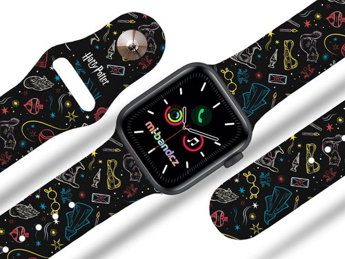 hp 13 - Harry Potter strap for Apple watch Size: 38/40mm, strap colour: black - Watch Strap - Main image