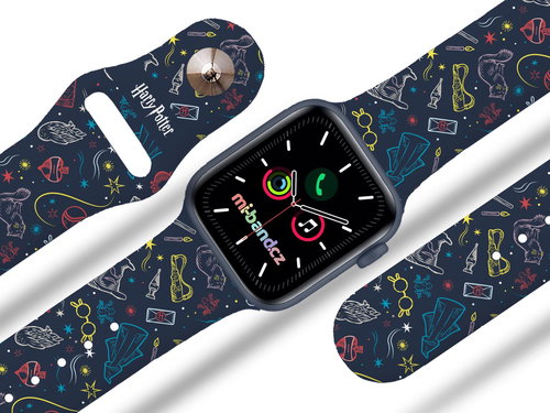 hp 13 - Harry Potter strap for Apple watch Size: 38/40mm, strap colour: blue - Watch Strap - Main image