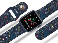 hp 13 - Harry Potter strap for Apple watch Size: 42/44mm, strap colour: blue - Watch Strap