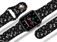 hp 14 - harry potter charms 2 strap for Apple watch Size: 42/44mm, strap colour: black - Watch Strap