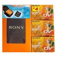 Sada 4x Sony DVM60PR3 kazeta + brašnička - Kazeta