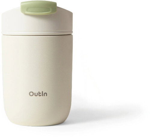 OUTIN Travel Tumbler Sand White Cup - Thermal Mug - Main image