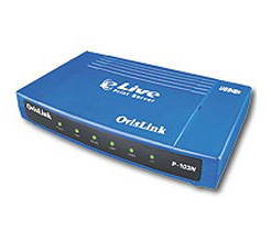 OvisLink eLive P103N v2 2x USB + 1x LPT PrintServer 10/100, kapesní - - - Main image