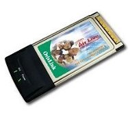 OvisLink AirLive WL-8000PCM WiFi PC card (PCMCIA) adaptér - 802.11b/g+ (11/54/108Mbps) - -