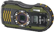 PENTAX OPTIO WG-3 GPS green + neoprene case + SD card 8 GB + floating strap - Digital Camera
