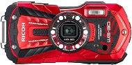 PENTAX RICOH WG-30 Vermilon rot + 8 GB SD-Karte + Neopren-Hülle + Schwimmleine - Digitalkamera
