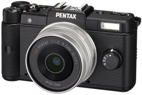PENTAX Q + objektiv 8.5mm F1.9 black - Digital Camera - Main image