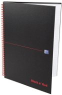 OXFORD Black n´Red Notebook A4, 70 listov, linkovaný - Zápisník