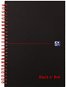 Notizbuch OXFORD Black n' Red Notebook A5 - 70 Blatt - kariert - Zápisník