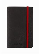 Jegyzetfüzet OXFORD Black n' Red Journal A6, vonalas, rugalmas borító - 72 lap - Zápisník