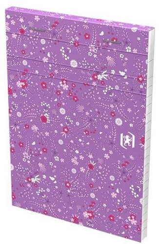 Oxford Floral A6, 80 sheets, lined, purple - Notepad - Main image
