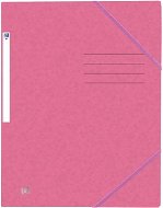 Oxford by Oxford A4 with elastic band, pink - Document Folders