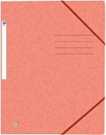 Oxford by Oxford A4 with elastic band, peach - Document Folders