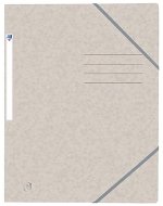Oxford by Oxford A4 with elastic band, pastel grey - Document Folders