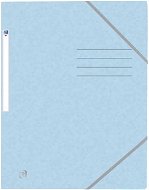 Oxford by Oxford A4 with elastic band, pastel blue - Document Folders