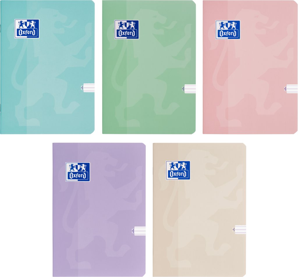 OXFORD Pastel A5, dupla vonalas, 16 lapos, véletlenszerű szín (1 db)