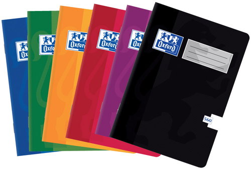 OXFORD A5 560, sima, 60 lapos, véletlenszerű szín (1 db) - Füzet - Fő fotó
