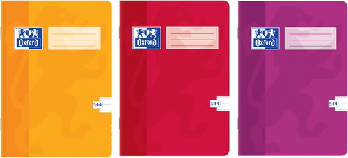 OXFORD 544 liniert - 3er-Set (gelb, rot, lila) - Heft - Hauptbild