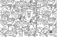 Oxybag Table mat PP 60 × 40 cm Monsters - Table mat