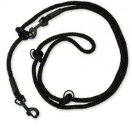 PafDog switchable adjustable leash 12 mm, black - Leash