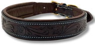 PafDog kožený obojek pro psy INDIA, velikost XS - Dog Collar