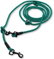 PafDog Switchable adjustable leash 8 mm, turquoise-black 2,5 m - Leash
