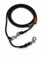 PafDog Přepínací nastavitelné vodítko Adventure 4 mm, 10 metrů, černé extra pevné - Leash