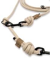 PafDog Adventure Switchable adjustable leash extra strong 8 mm, 10 m, beige - Leash