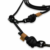 PafDog Adventure Přepínací nastavitelné vodítko extra pevné 8 mm, 7 m, černé  - Leash