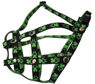 Palkar Nylon muzzle French bulldog size 2 black - green - Dog Muzzle