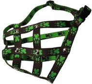 Palkar Nylon muzzle for small Boxer size 3 black - green - Dog Muzzle