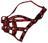 Palkar Nylon muzzle for Pug size 1 black - red - Dog Muzzle